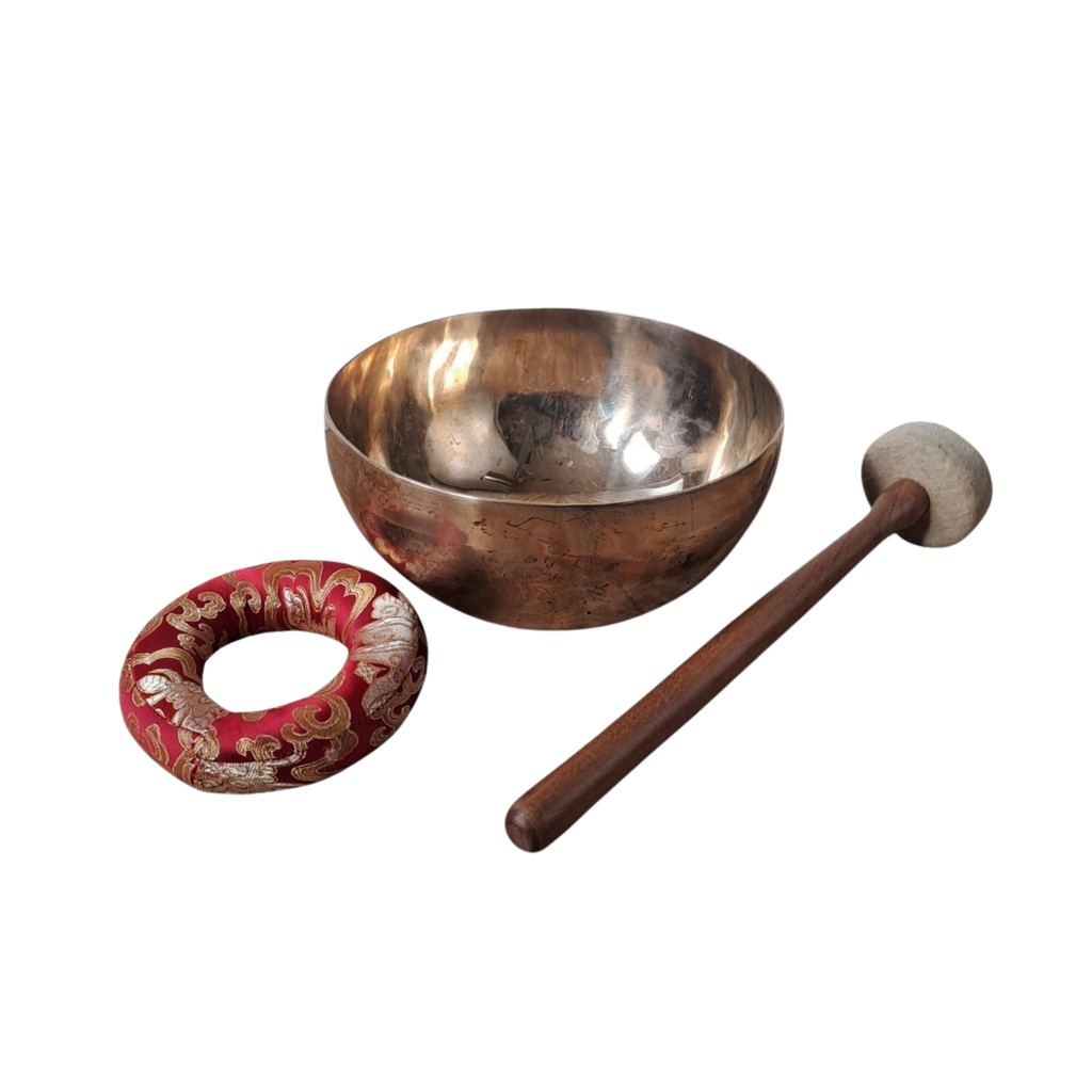 Cuenco Tibetano de Nepal 7 Metales A#2 de 21 cm